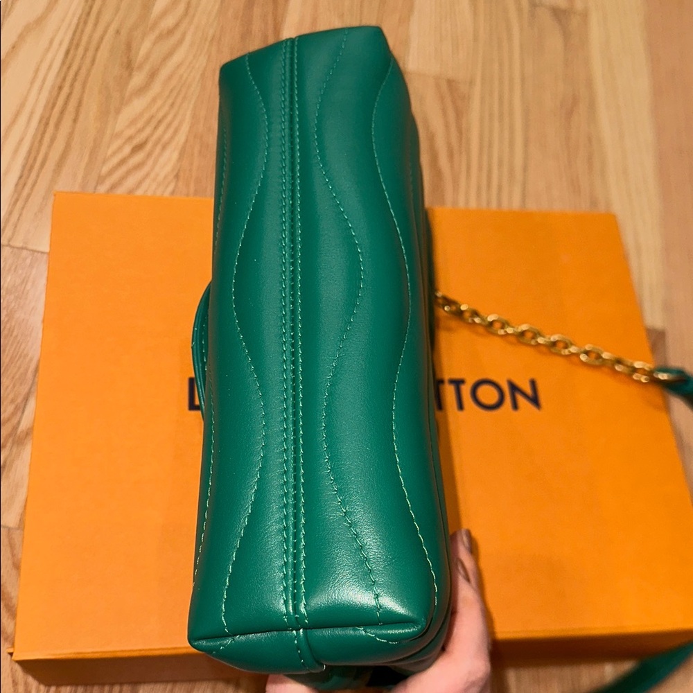 Louis Vuitton Vachetta leather new wave MM green shoulder bag - Picture 3 of 12